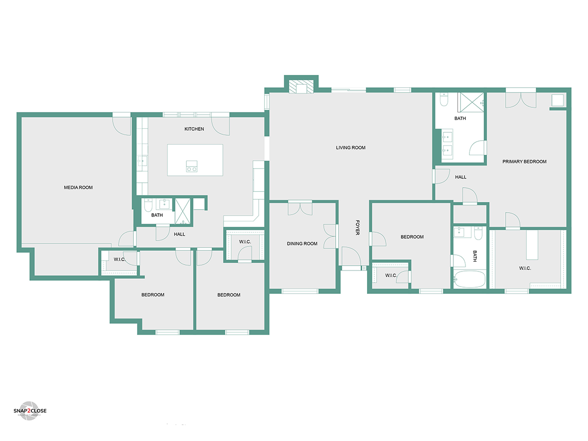 Floor plans for vacation rentals help the customer appreciate the layout and features of a vacation rental.